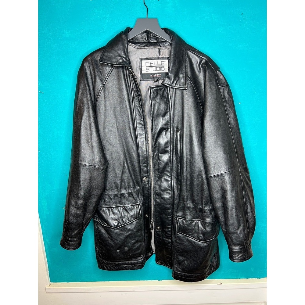 Vintage 80s Pelle Studio Wilson Genuine Leather Jacket Oversized Slouchy Medium